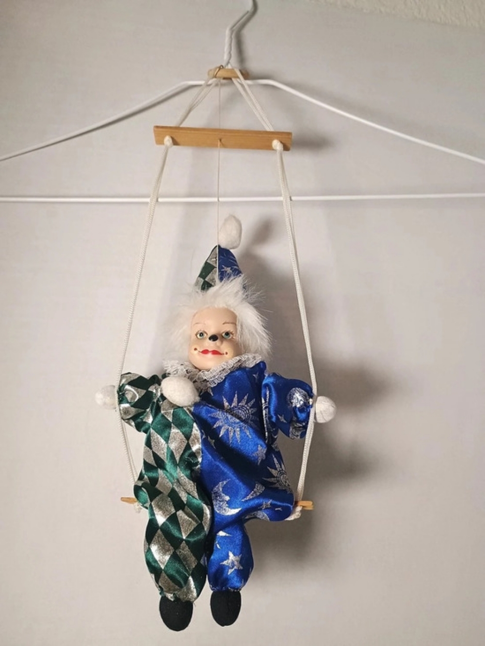 Blue & Green Hanging Clown Decor